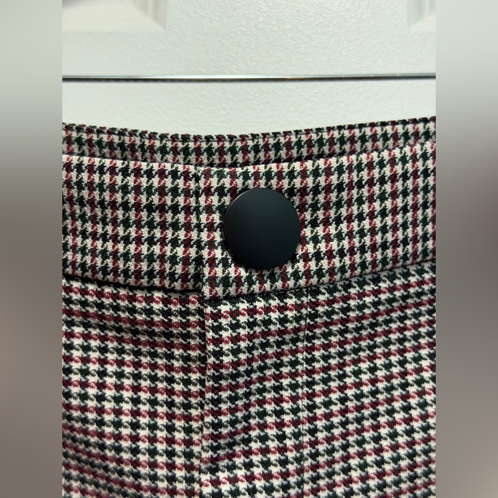 Zara Women's Houndstooth Ankle Pants Size XL - Picture 4 of 10
